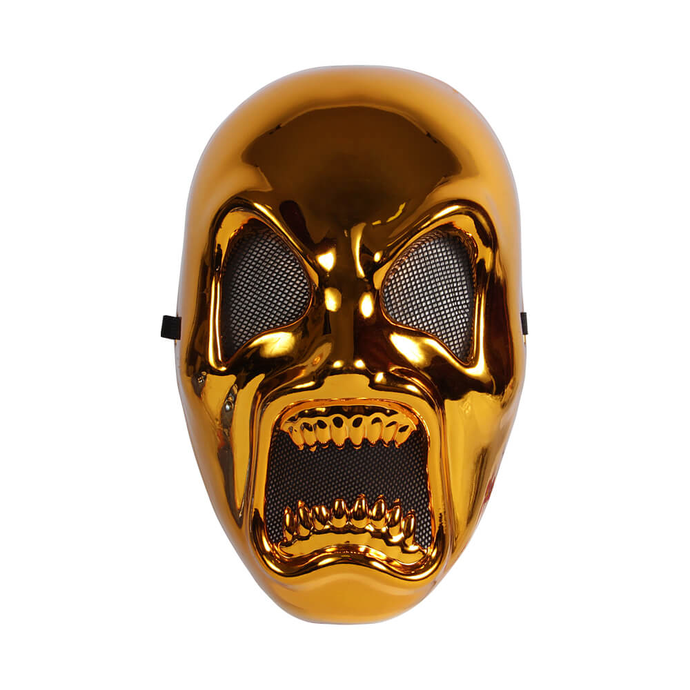 MAS-33d Karnevalsmaske gold Horror