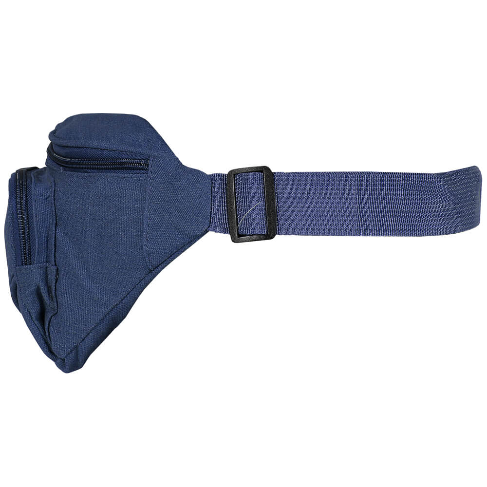 GT-278 Gürteltasche Hipbag Bauchtasche Bum Bag blau mit Streifen vorne, verstärkte Innentaschen