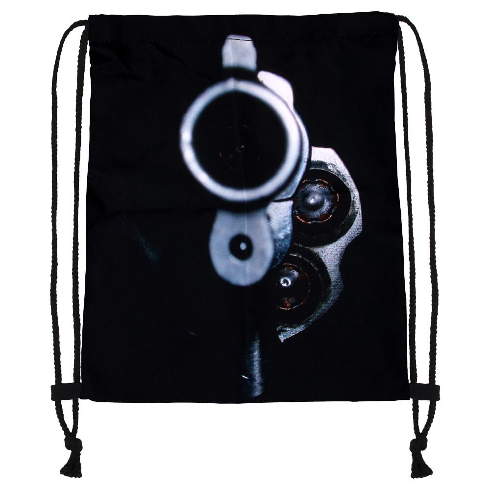 RU-143 Gymbag, Gymsac Design: Waffe Farbe: schwarz, weiss