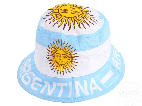 SOH-AR Hut Sommerhut Flagge Argentinien blau weiß gelb