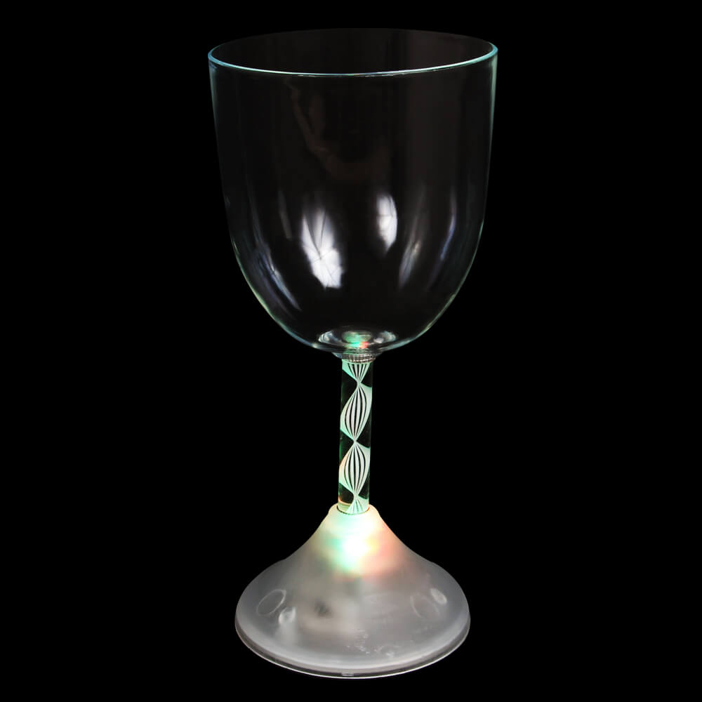 LG-06 LED Trinkglas transparent Motiv:  Weinglas