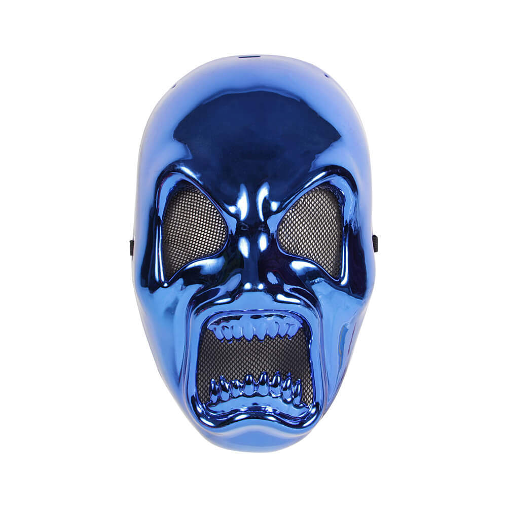 MAS-33c Karnevalsmaske blau Horror