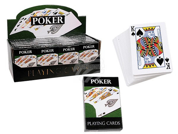 76-5617 Spielkarten, Poker, 54 Karten pro Blatt, 24 Stück im Display, 5760/PAL