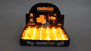 TL-02 LED Teelichter Kerzen rund wachs unisize