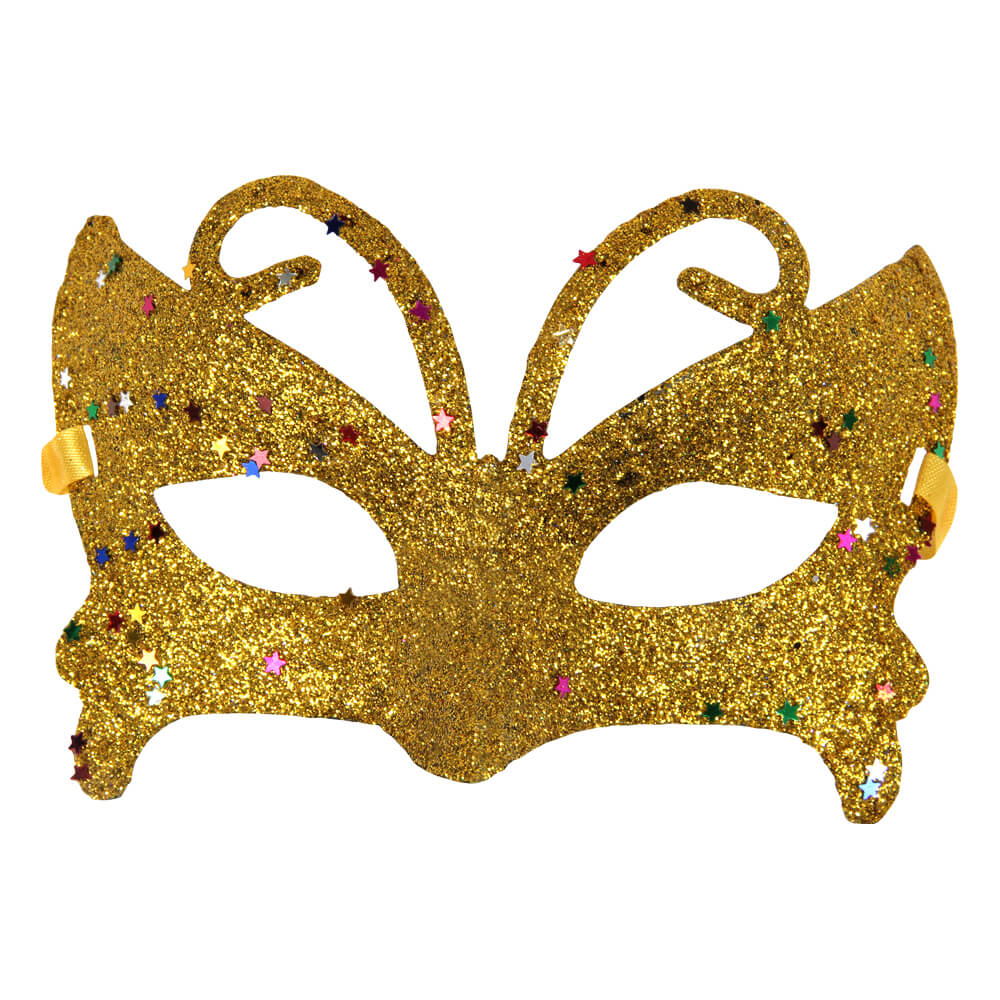 MAS-mix22 Maske Masken Karneval Fasching Schmetterling gold