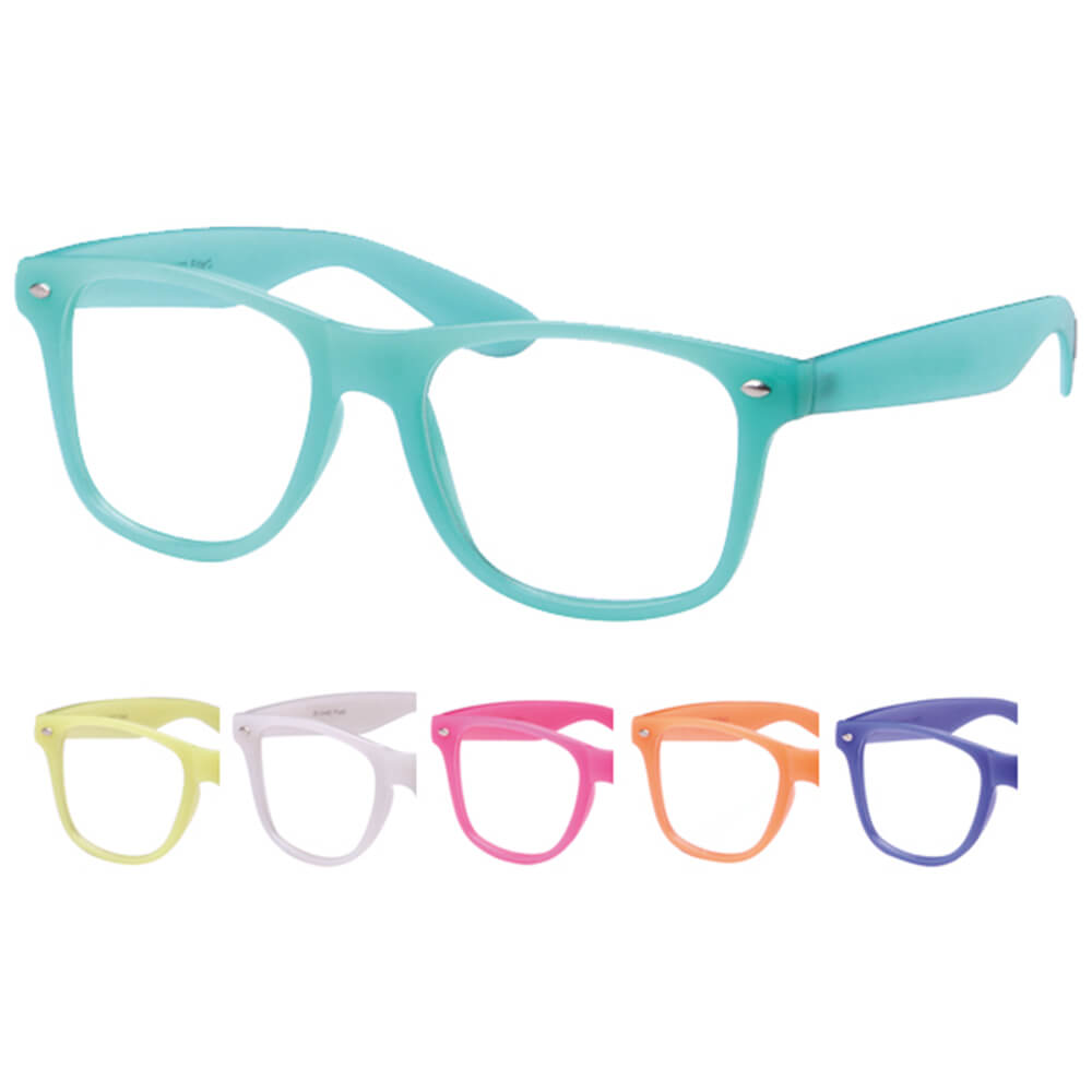 V-1099 VIPER Damen und Herren Sonnenbrille Form: Vintage Retro, Nerdbrille Farbe: Pastell Farben sortiert