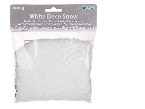 939085 Weißer Deko-Schnee, ca. 85 g, im Polybeutel mit Headercard, 2160/PAL
