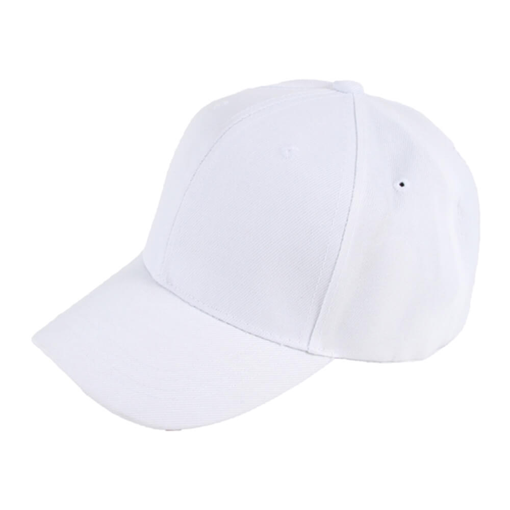 CAP-66 Baseball Cap, Basecap Motiv: unifarben Farbe: weiss