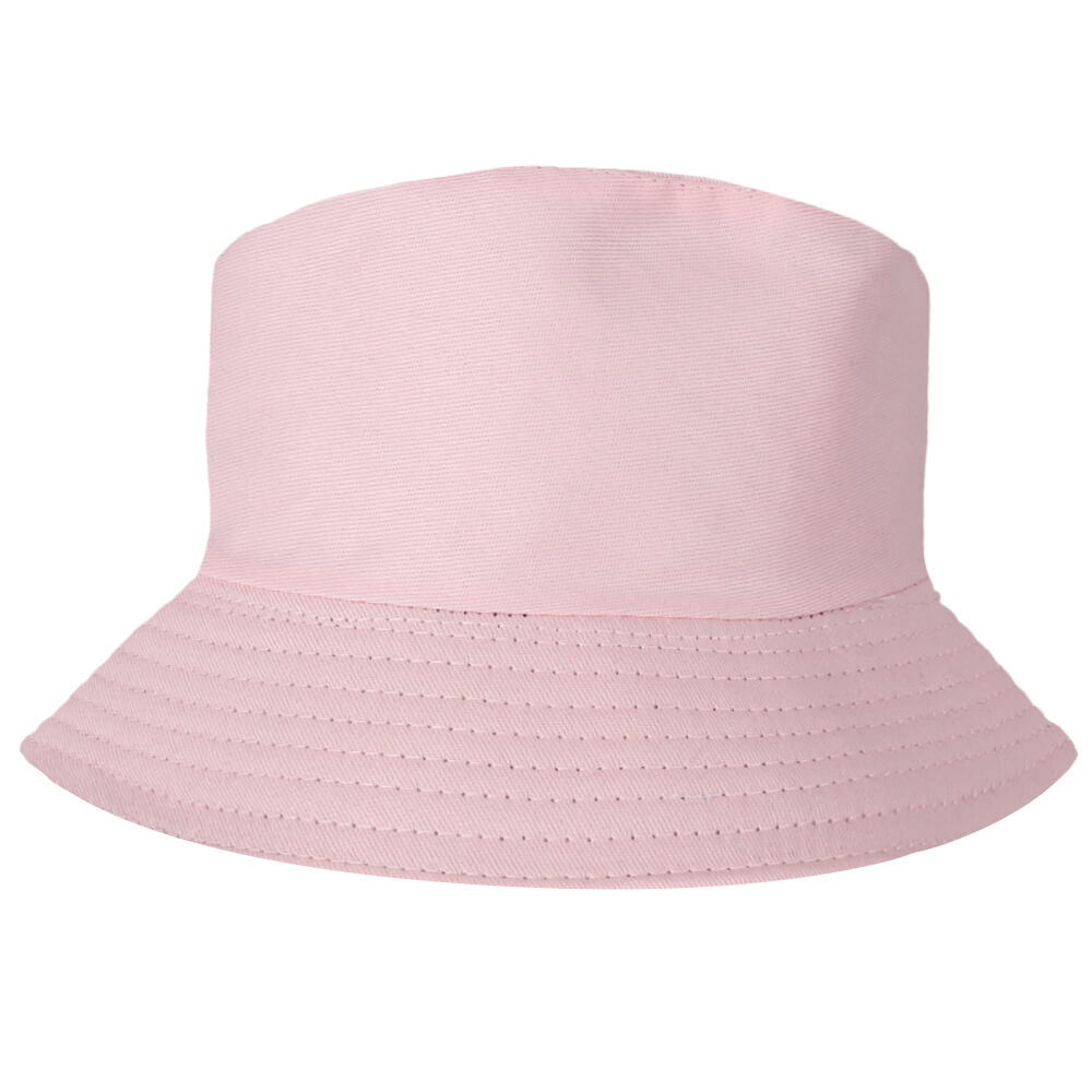 SOH-021f Bucket Hat  Wendehut Fischerhut Anglerhut Motiv: Uni rosa 