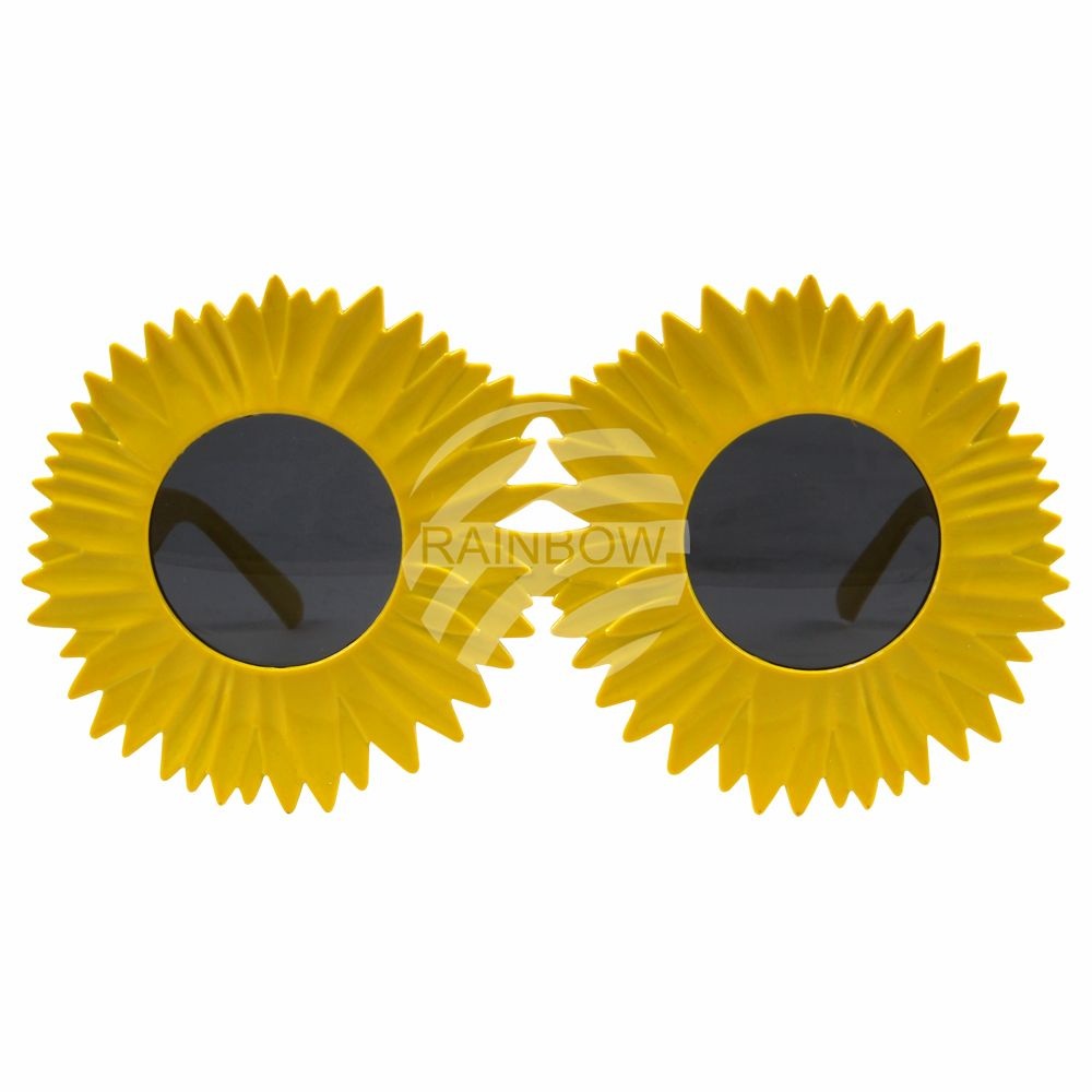 F-031 Fun Party Brille Form: Sonnenblume Farbe: gelb