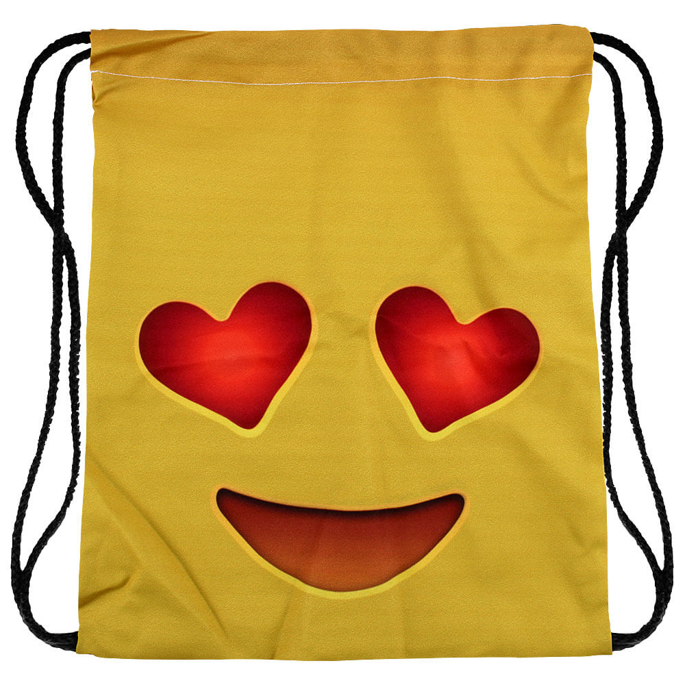 RU-67 Gymbag, Gymsac Design: Emoticon verliebt Farbe: gelb, rot