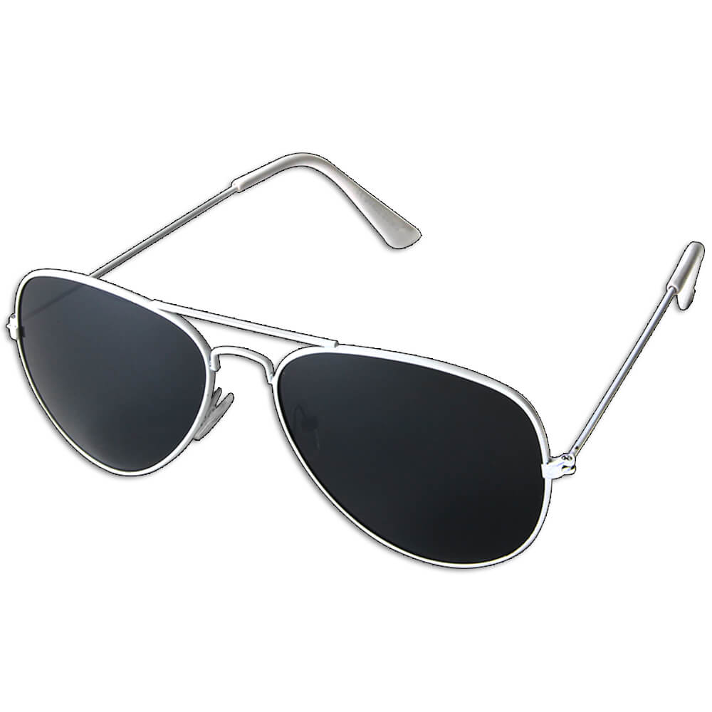 V-705e VIPER Damen und Herren Sonnenbrille Form: Pilotenbrille Farbe: weiß