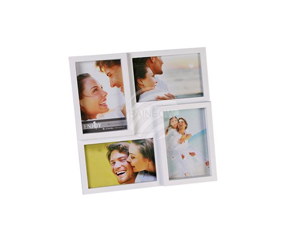 94-2286 Weißer Kunststoff-Bilderrahmen für 4 Fotos 10 x 15 cm, 720/PAL