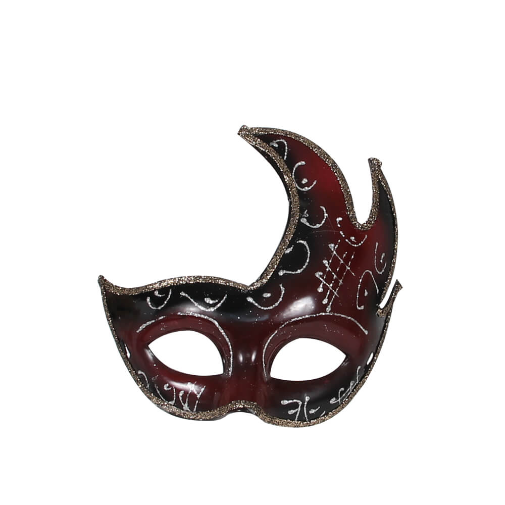 MAS-48c Karnevalsmaske schwarz braun venezianische Augenmaske