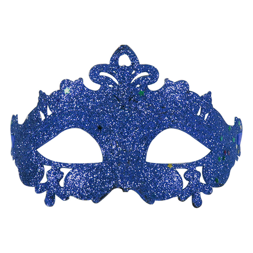 MAS-mix06 Maske Masken Karneval Fasching Krone blau