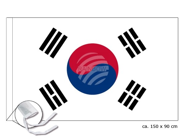 FL-17 Flagge Südkorea Abmessung (BxH) 150 cm x 90 cm
