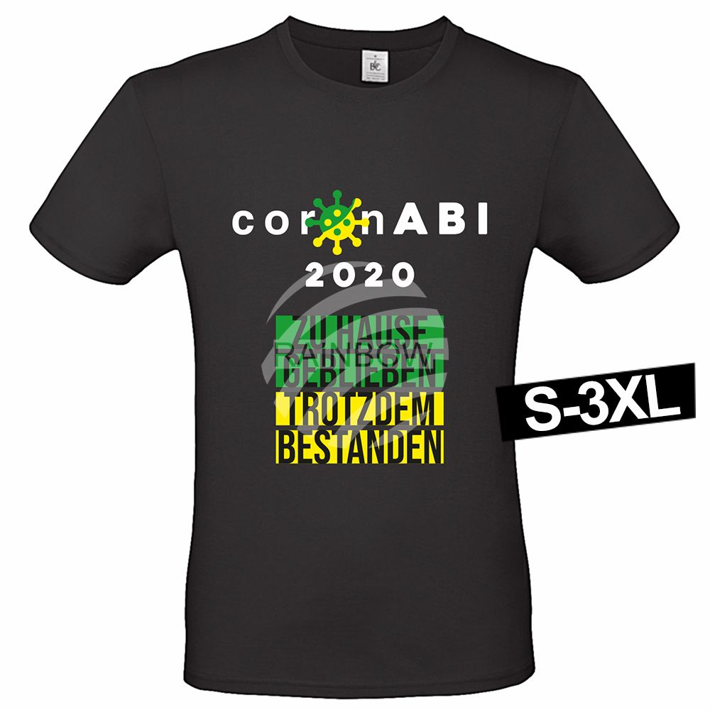 Shirt-005 Motiv T-Shirt Shirt coronABI 2020 Schwarz