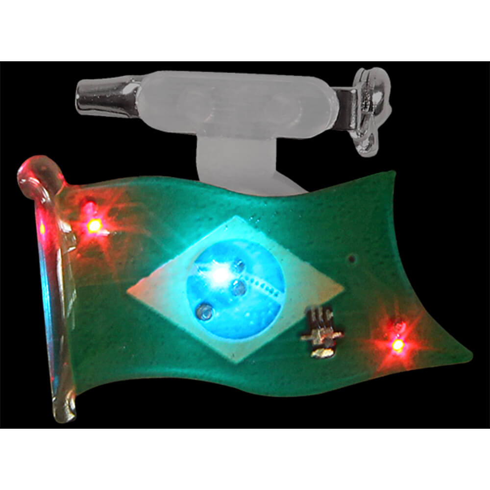 BL-107 Blinki Blinker grün gelb blau Flagge Brasilien