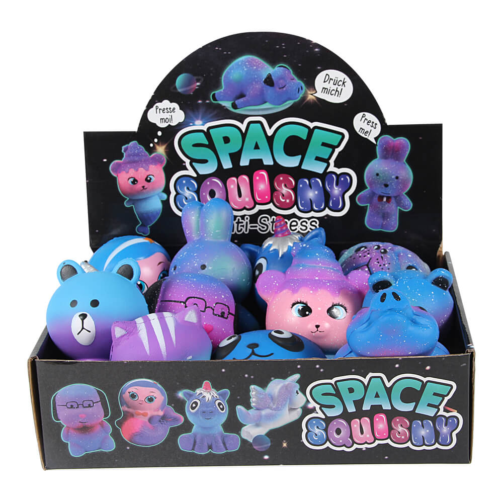 SQ-280 Squishy Squeeze Antistress 12er Display "Space"