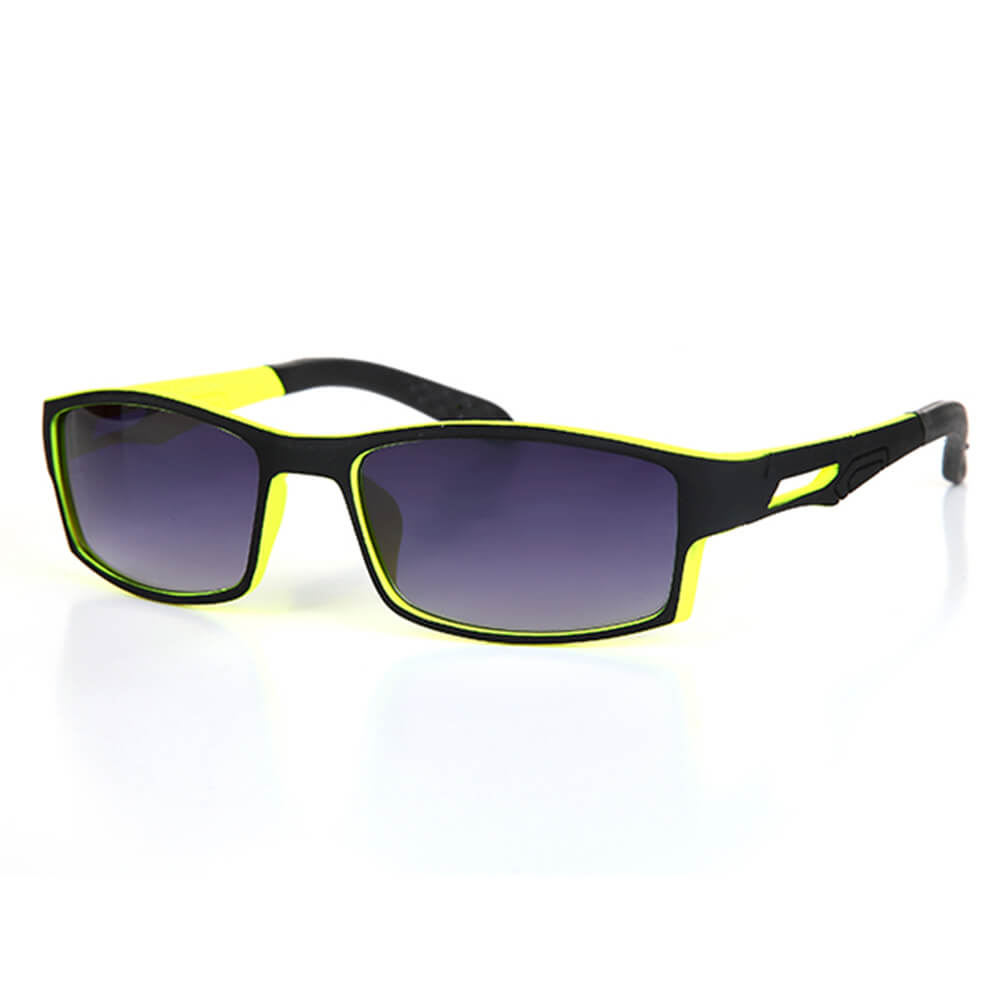 V-1258 VIPER Damen und Herren Sonnenbrille Form: Design Brille Farbe: schwarz, gelbe Innenseite