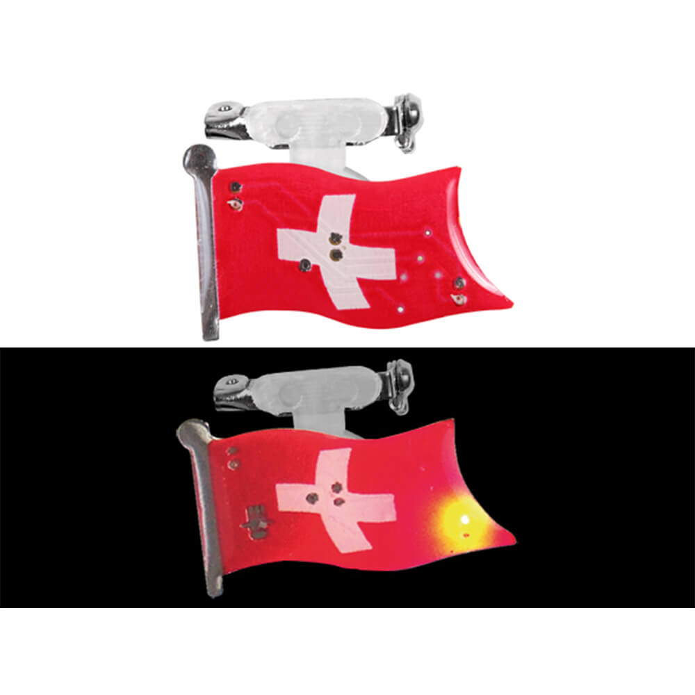 BL-106 Blinki Blinker rot weiss Flagge Schweiz