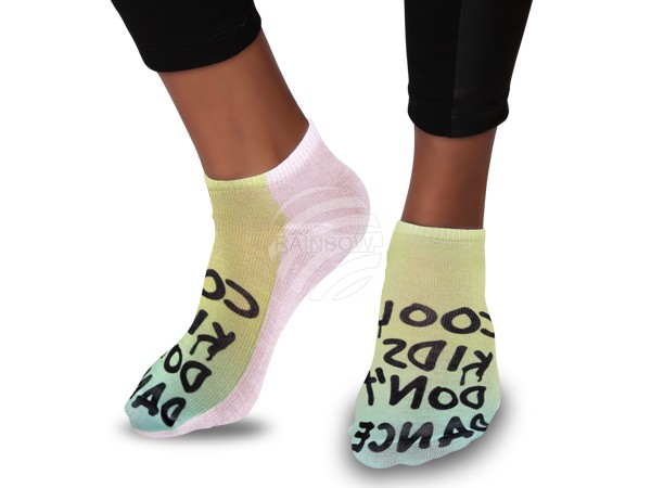 SO-84 Motiv Socken Design:Cool Kids don´t dance Farbe: schwarz