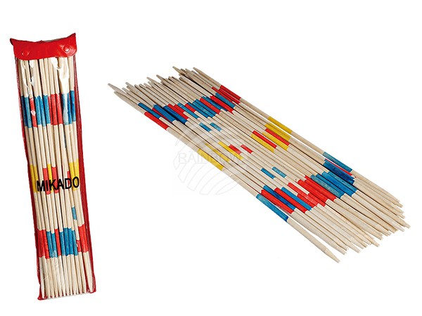 76-6148 Jumbo-Holz-Mikado, ca. 50 cm, 24 Sticks in Kunststoff-Verpackung, 896/PAL