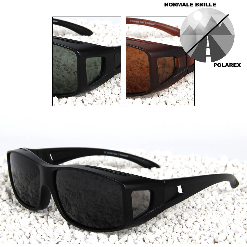 POG-002 polarisierte Overglasses Fit Over Sonnenbrille Überziehbrille sortiert