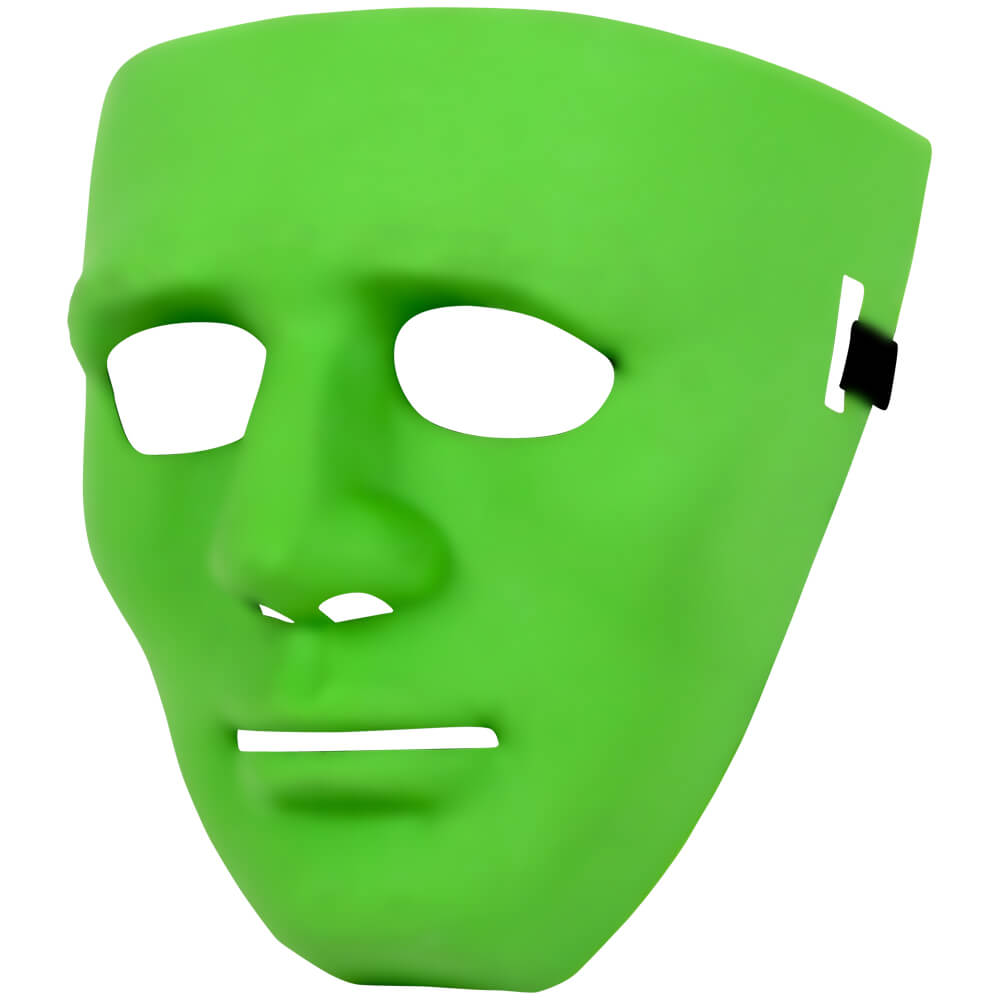 MAS-07 Masken Maske grün Halloween Karneval