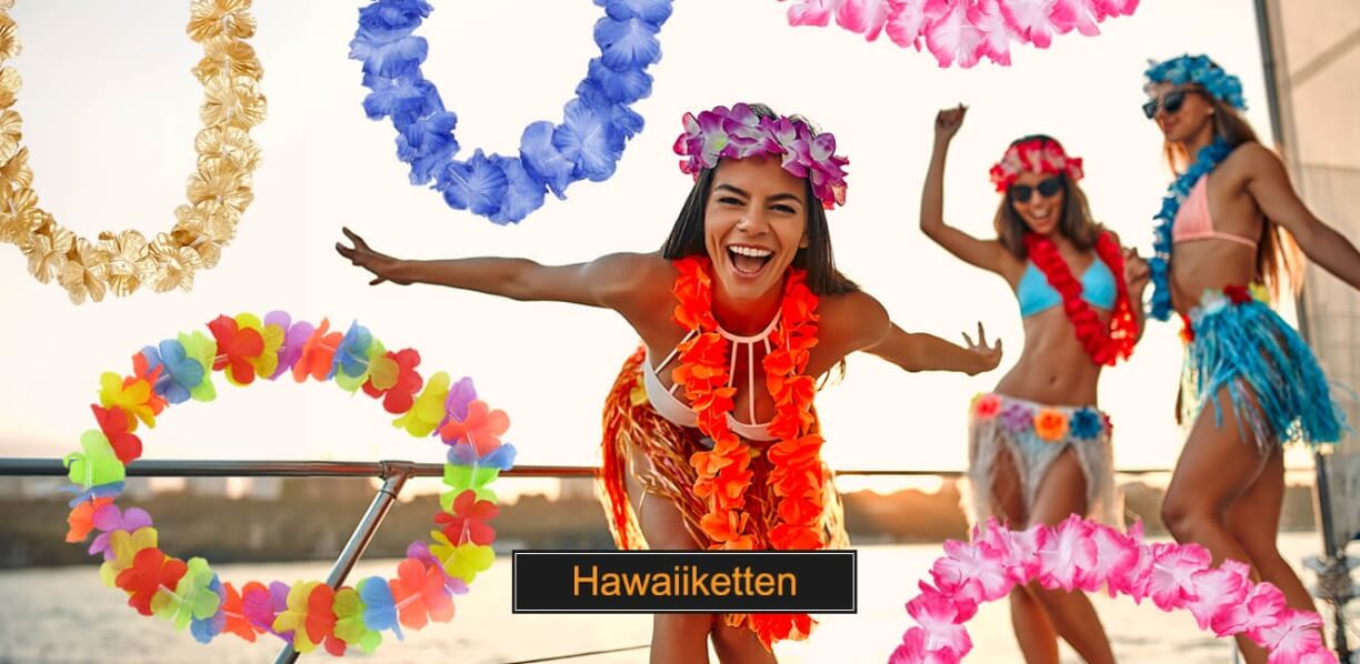 Models mit Hawaiiketten