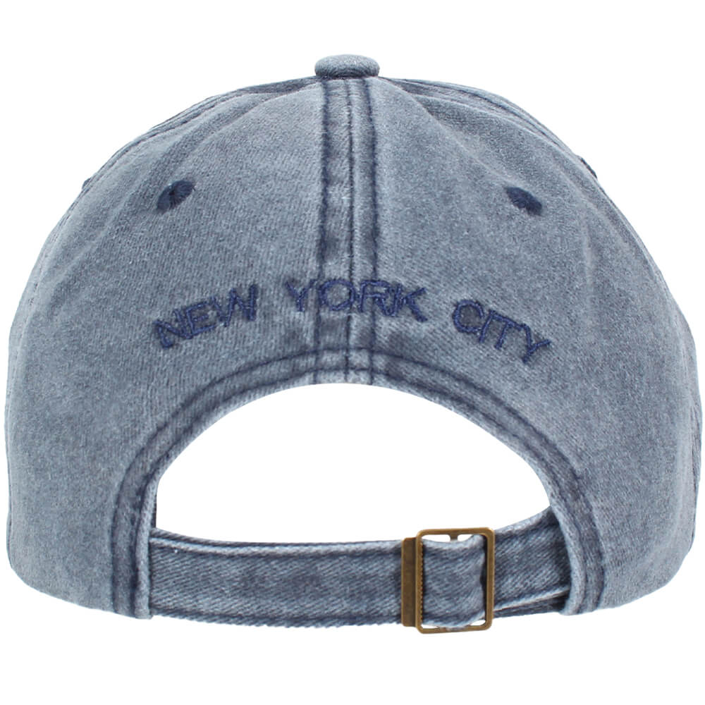 CAP-297 Vintage Retro Distressed Trucker Cap jeans blau New York One Size Fits all