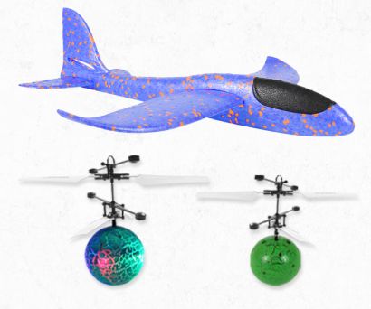 Flying Toys Flugzeug und Ball