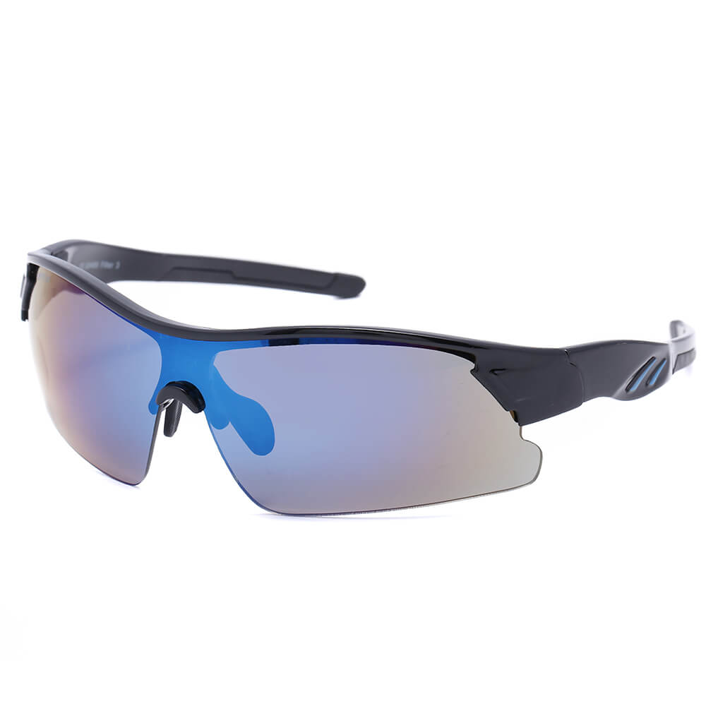 VS-371 VIPER Sonnenbrille Design Sportbrille schwarz