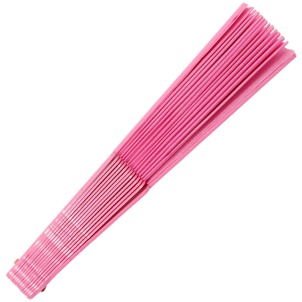 FAE-05 Fächer Faltfächer Windfächer pink einfarbig Länge ca. 23 cm, Spannweite ca. 43 cm