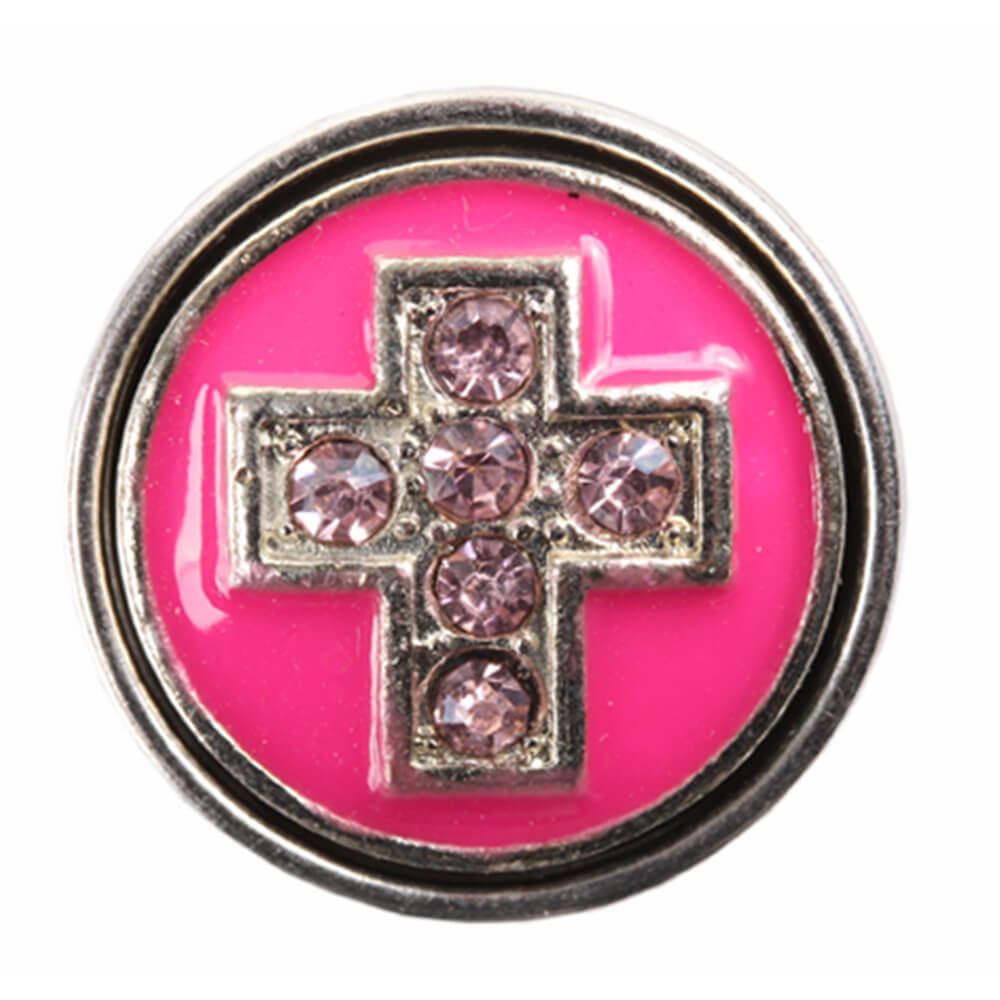 A-ch110 Chunk Button Design: Kreuz Farbe: rosa