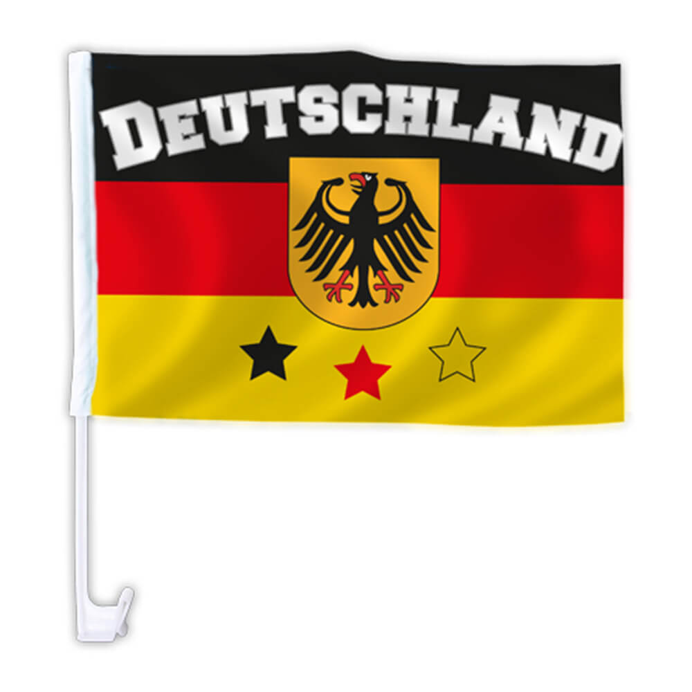 AFL-15 Autoflagge Flagge Deutschland Adler Sterne - 10 Stück ca. 46 x 30 cm