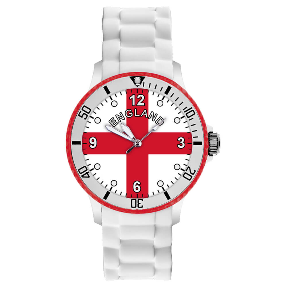 UR-ENG Uhren Armbanduhren Länderuhren England weiß Ø ca. 4,4 cm
