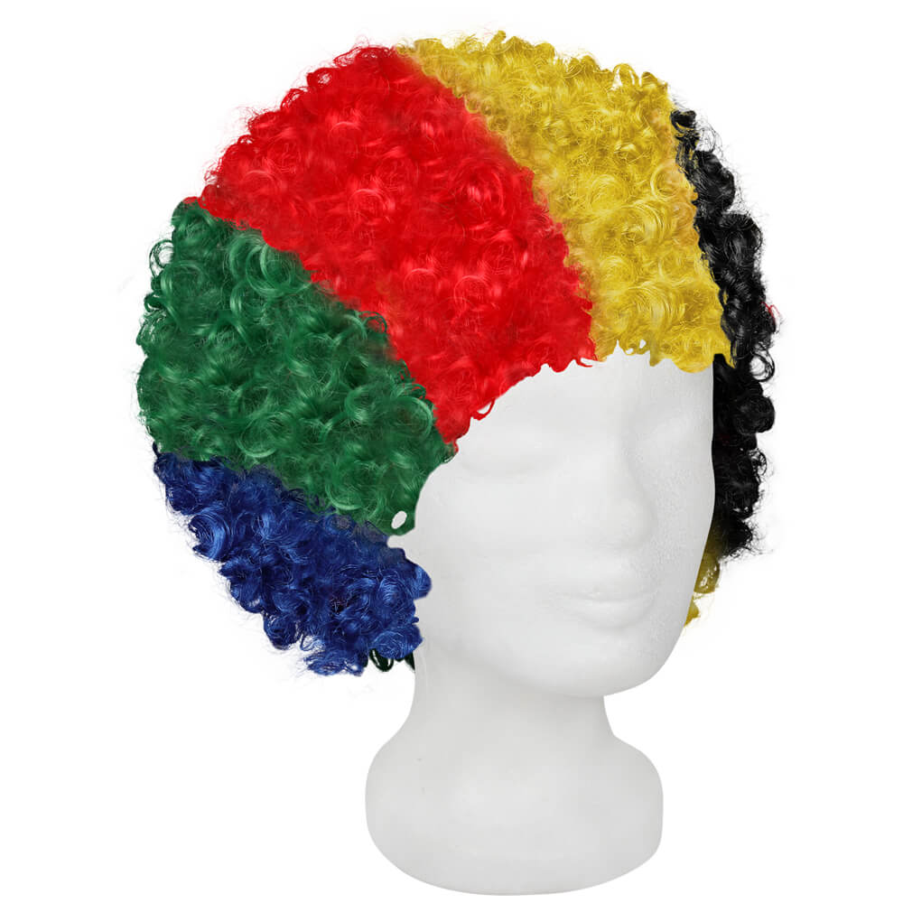 PA-m03 Afro Perücke mehrfarbig multicolor