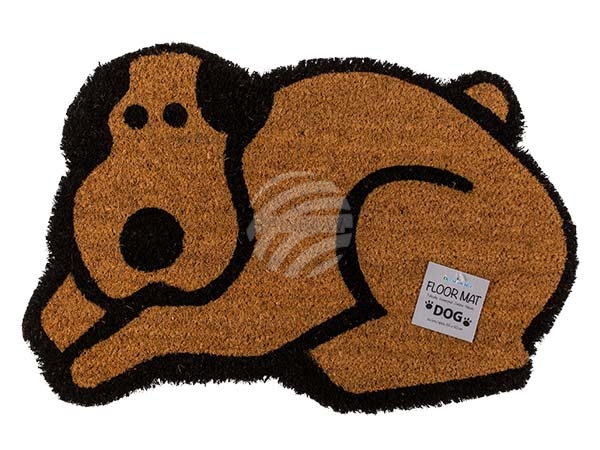 145417 Fußmatte, Hund, ca. 60 x 40 cm, mit Headercard zum Aufhängen
