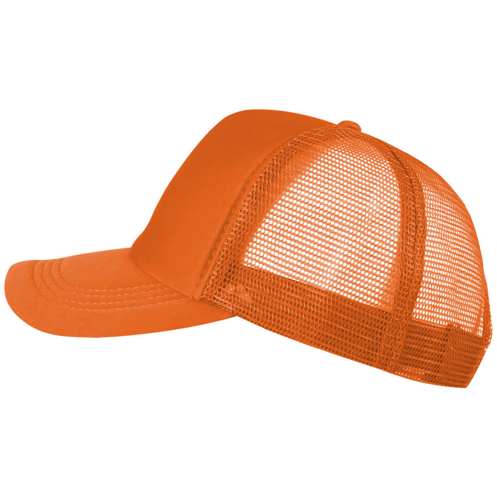 CAP-406 Farmer Trucker Meshcap Baseballcap Basecap Sportcap Cap Kappe Laufkappe Sportkappe Farbe orange