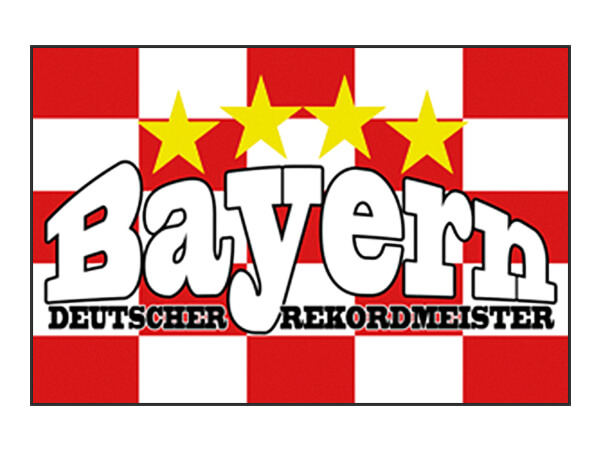 FL-bay01 Flagge 150x90 cm Bayern Rekordmeister