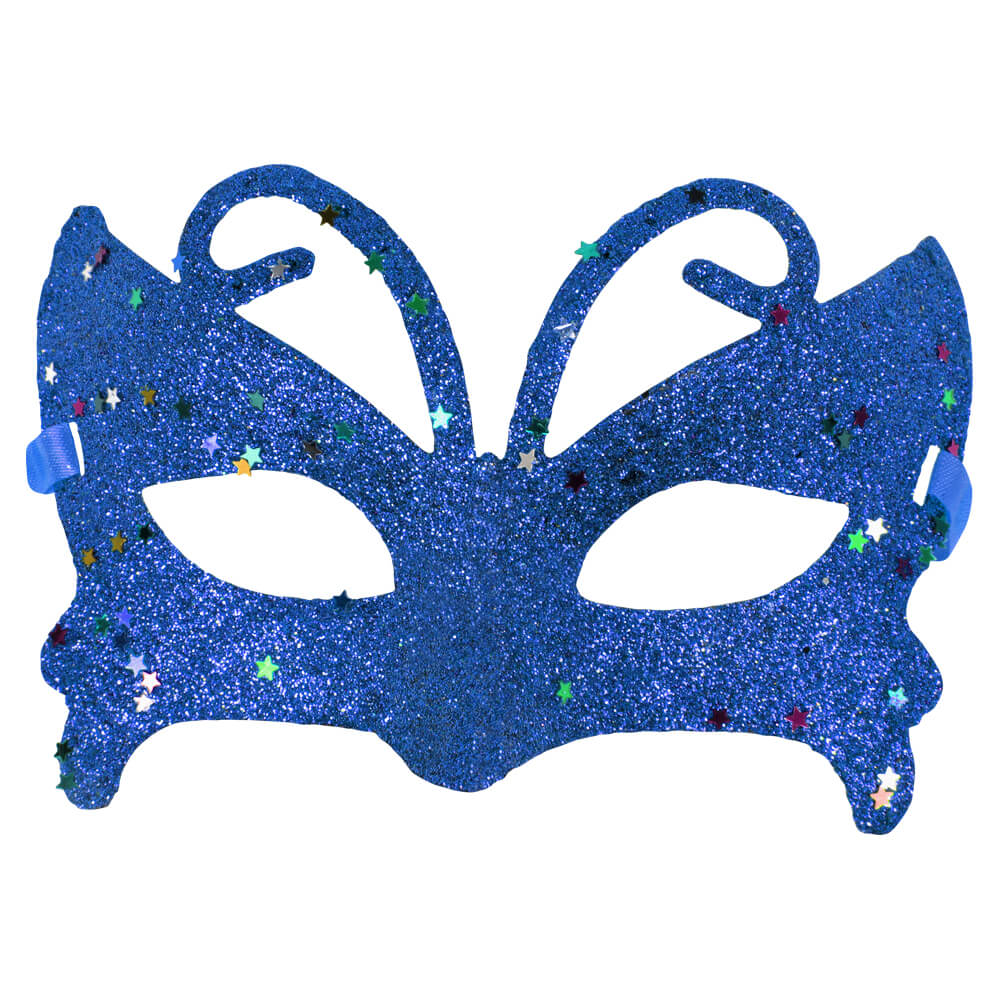 MAS-mix20 Maske Masken Karneval Fasching Schmetterling blau