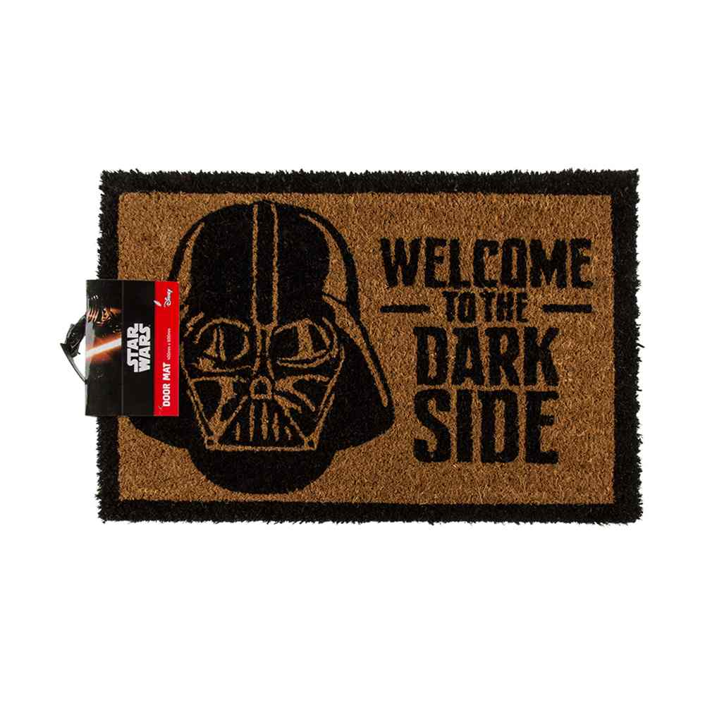 14-2104 Fußmatte, Star Wars - Welcome to the dark side, ca. 60 x 40 cm, mit Headercard zum Aufhängen, 190/PAL