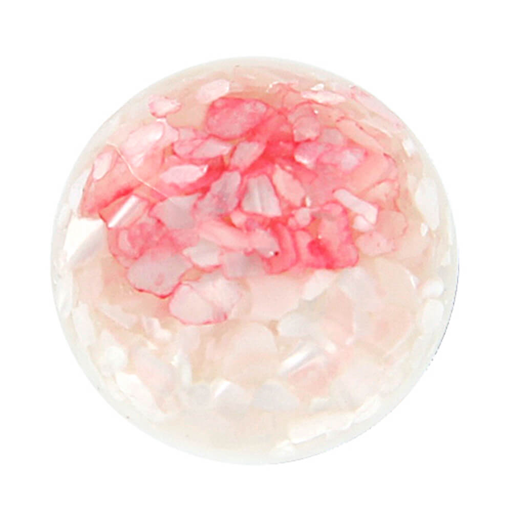 A-ch159 Chunk Button Design: Platten Muster Farbe: weiss rosa