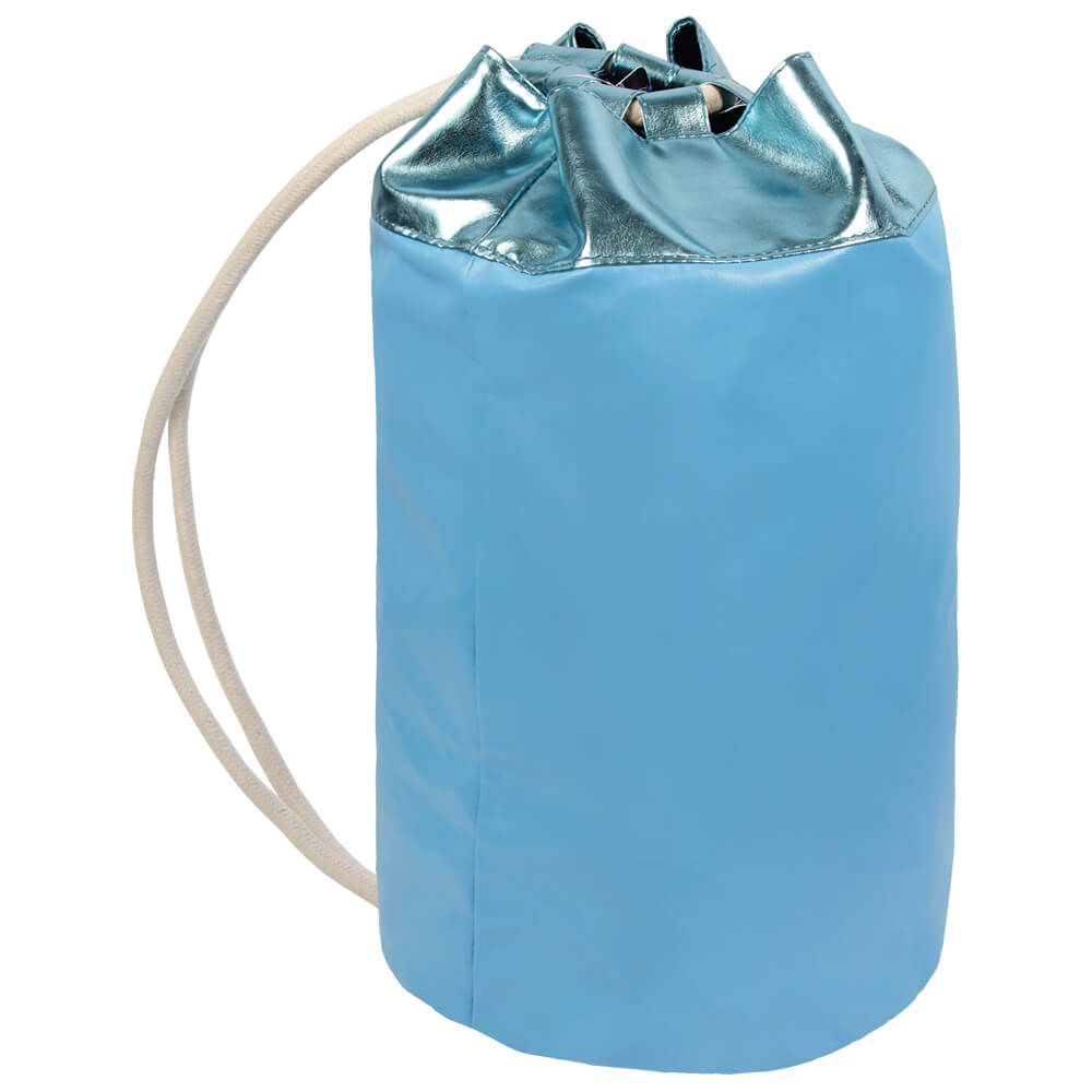 RU-M32 Rucksack Backpack blau metallic glänzend Durchmesser ca. 25 cm