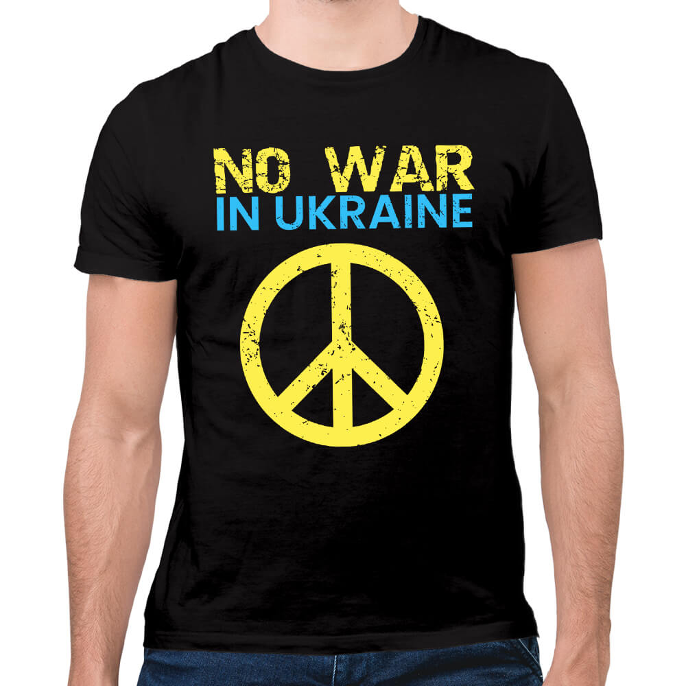 Shirt-402  NO WAR IN UKRAINE Anti Putin Krieg Demo T-Shirt