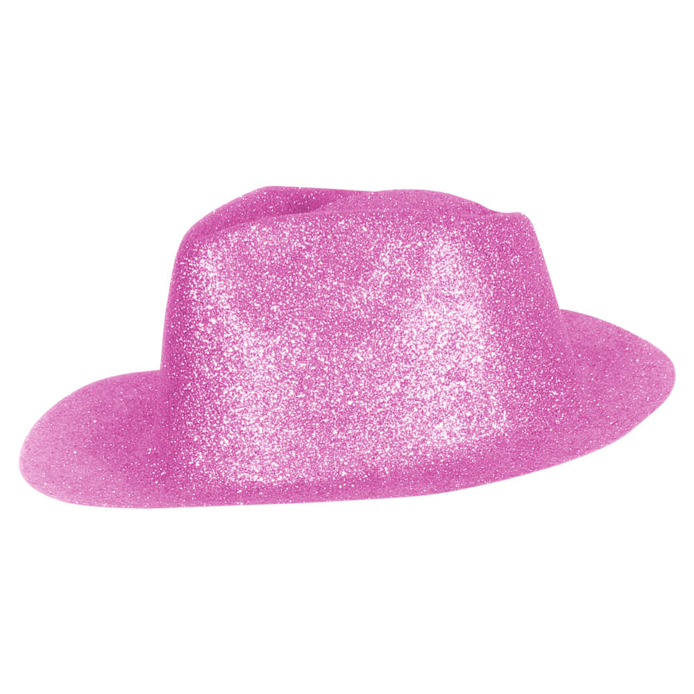 TH-99 Trilby Hüte pink Hut glitzert