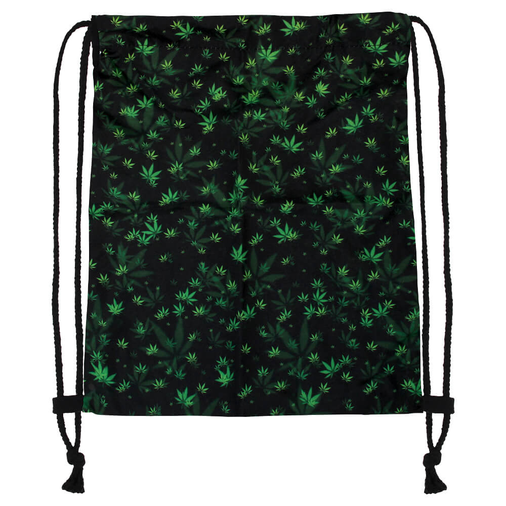 RU-148 Gymbag, Gymsac Design: Marihuana Farbe: schwarz, grün