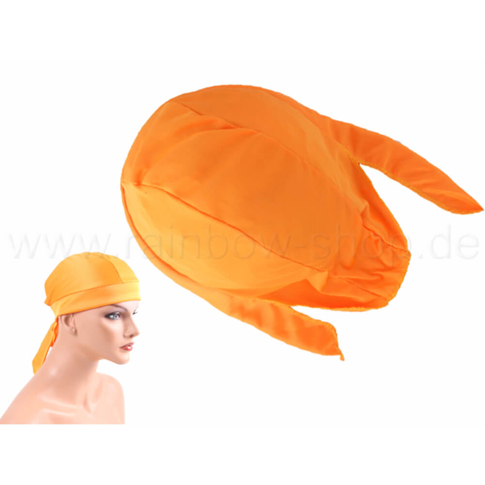 ZA-123 Zandana, Biker Kopftuch Design: unifarben Farbe: orange