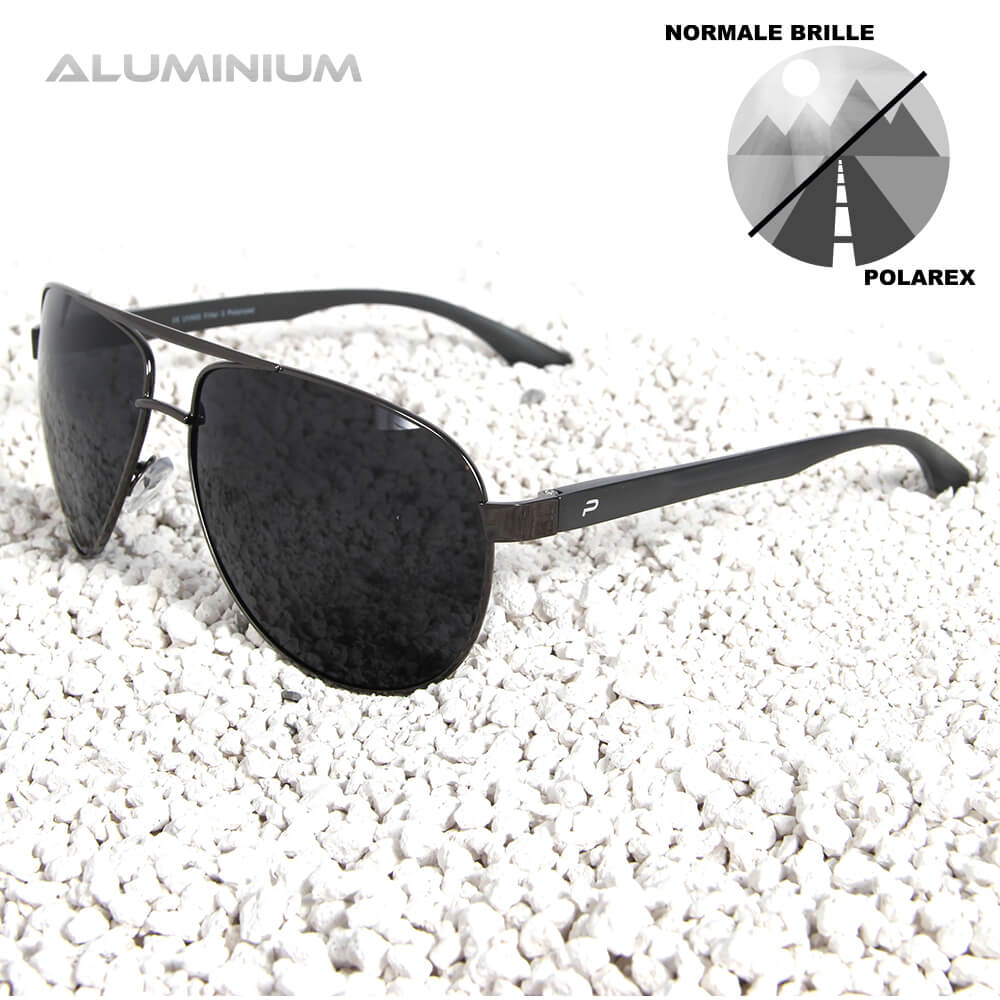 PAL-005 POLAREX Sonnenbrille Pilotenbrille polarisiert Aluminium Rahmen extra leicht sortiert